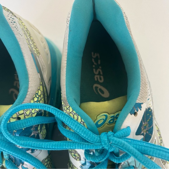 ASICS GEL KAYANO 23 WHITE FLORAL SNEAKERS SIZE 8.5 - Picture 11 of 15